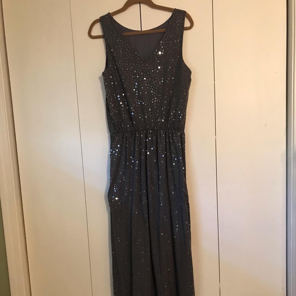 Garnet Hill sequin maxi Size M. New w/out Tags